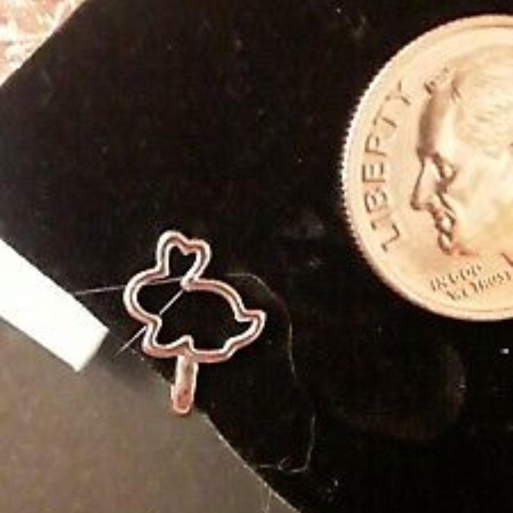 TWO Faux Nose Rings Bunny Rabbit and Star
